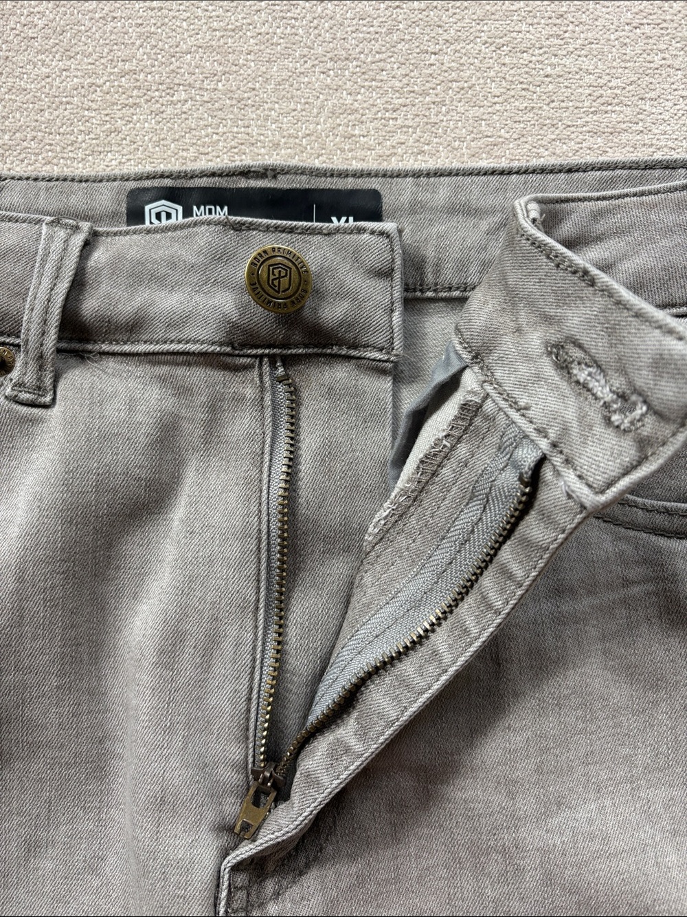 NWOT Born Primitive Gray Mom Jean Shorts - Neutral Gray - Picture 4 of 6